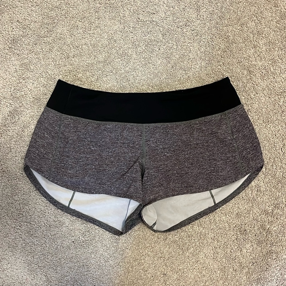 Lululemon Speed Up Short *2.5" in Heather Lux Multi Black